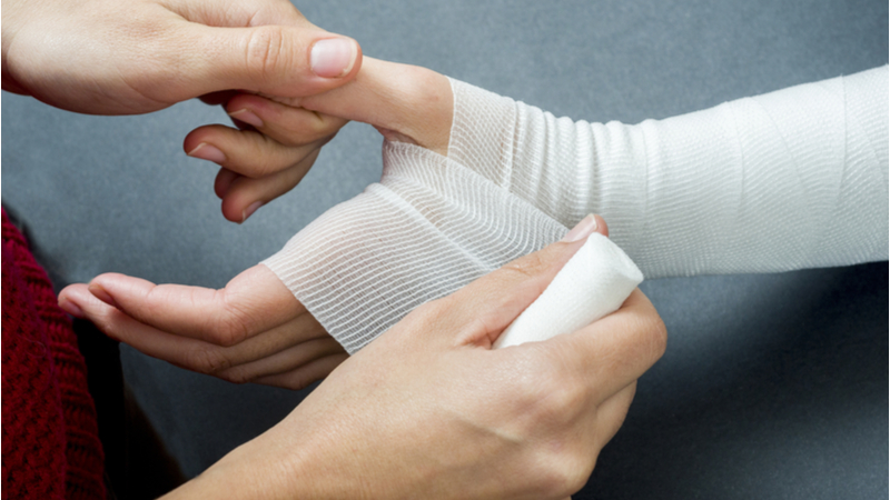 Stock image. The 'smart' bandage can wirelessly transmit information (Credit: Shutterstock)