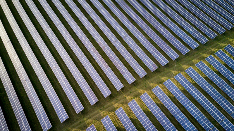 Stock image. Researchers at the University of Cambridge are developing photo-rechargeable batteries – solar cells that use light to store charge, then release it as required (Credit: Shutterstock)