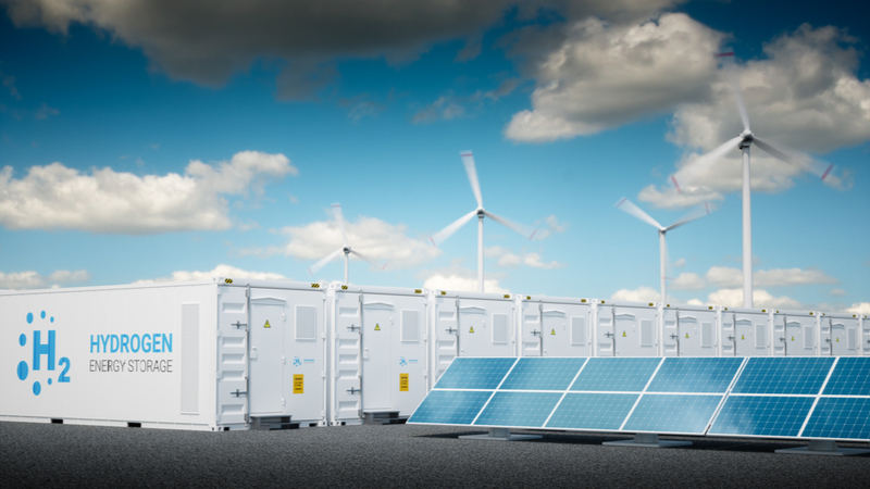 Renewable energy could be used to generate hydrogen through electrolysis (Credit: Shutterstock)