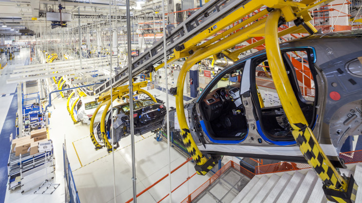 Maserati uses Siemens smart factory technology in the Ghibli production line (Credit: Siemens)