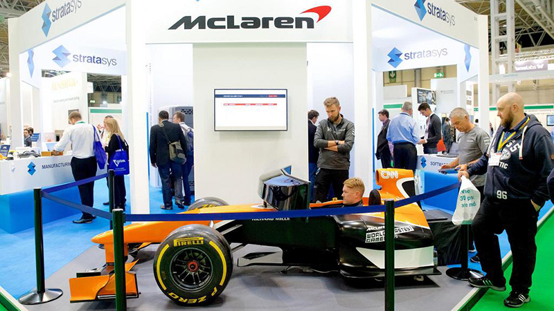 McLaren and Stratasys exhibiting at the TCT Show 2017 