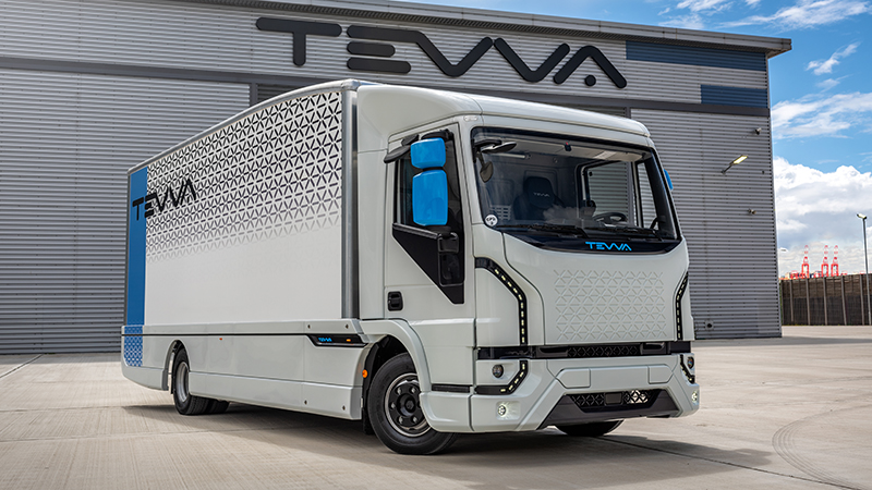 Tevva is building its 7.5 tonne electric lorries at Tilbury in Essex