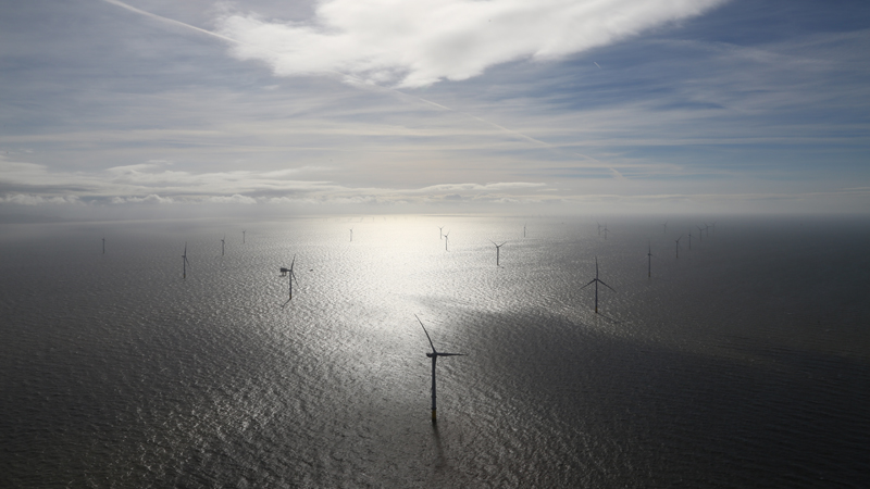 The Burbo Bank Extension offshore wind farm (Credit: Dong Energy)