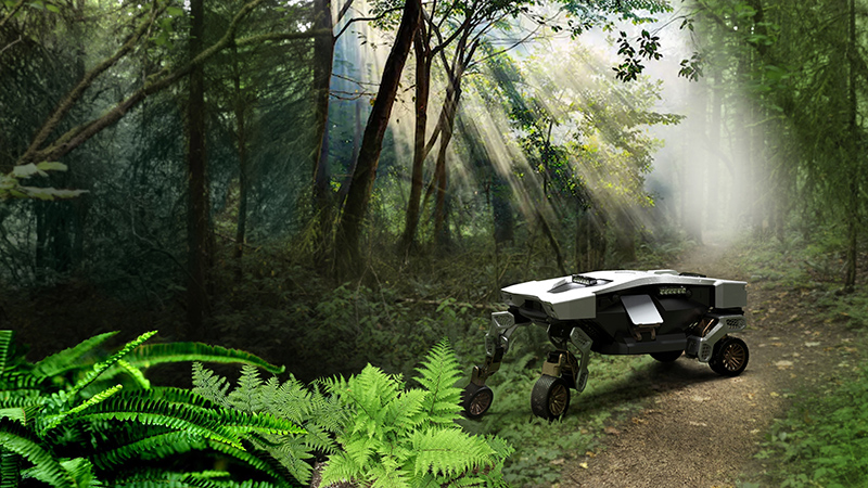 The Tiger concept from Hyundai Motor Group will drive, walk or fly across inhospitable terrain