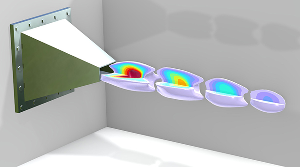 Turbulent flow simulations are now up to 40% faster, showcased here by high-Mach-number flow through a ramjet nozzle