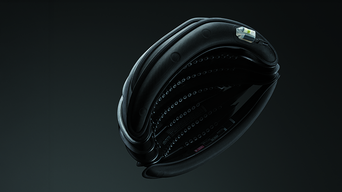 A helmet created by Rheon Labs