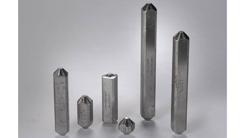 A set of standard end measure bars is held within the Institution’s artefact collection