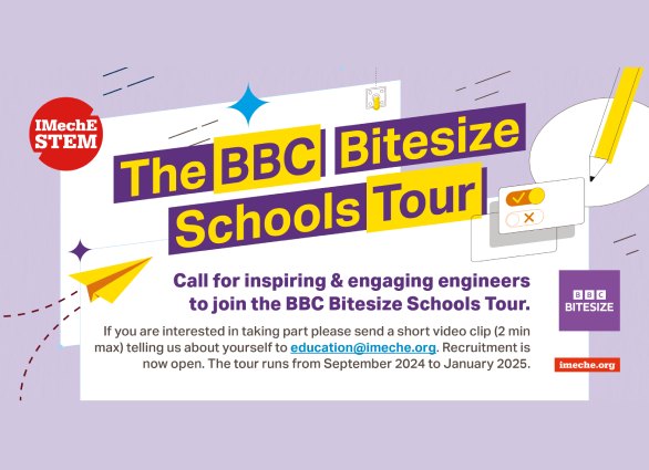 The IMechE is supporting BBC Bitesize Schools Tour!