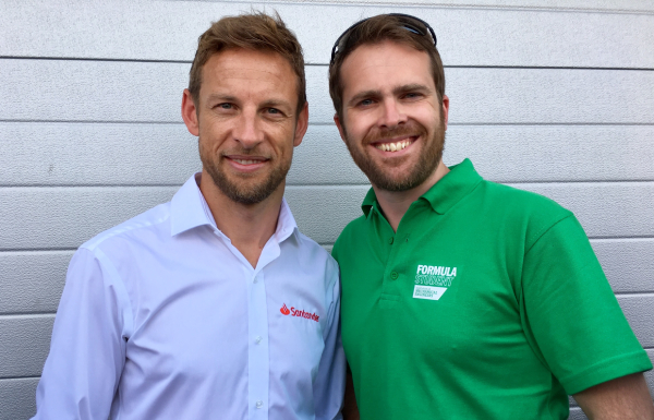 Meeting Jenson Button at Silverstone