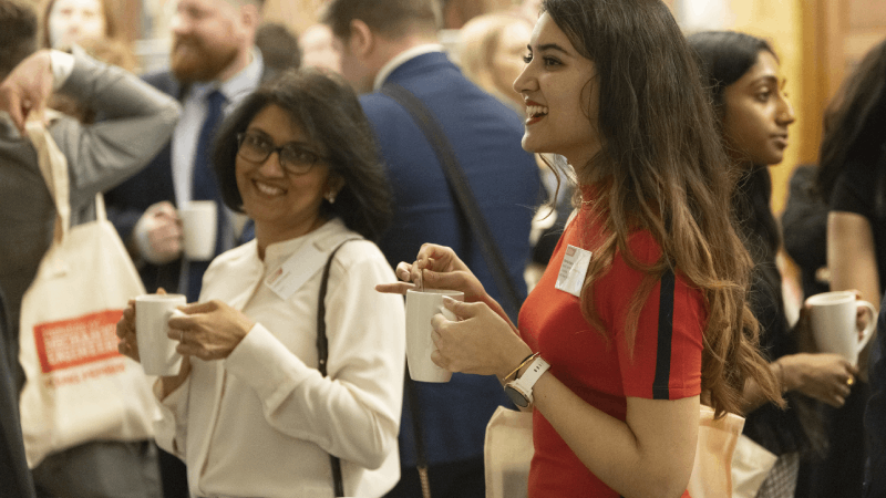 Afternoon tea and networking in the Marble Hall at One Birdcage Walk