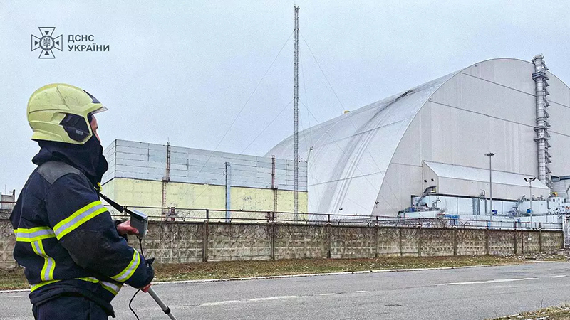 How Chernobyl’s protective dome survived a drone strike Image