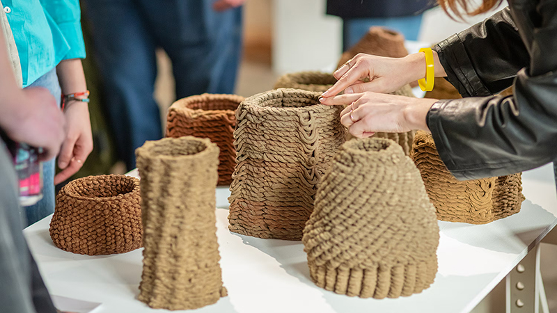 Ice cream ingredient helps 3D printer create sturdy dirt wallsImage
