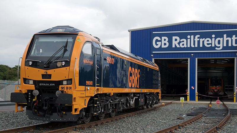 Hybrid freight locomotives could cut journey emissions by more than half at GB Railfreight Image
