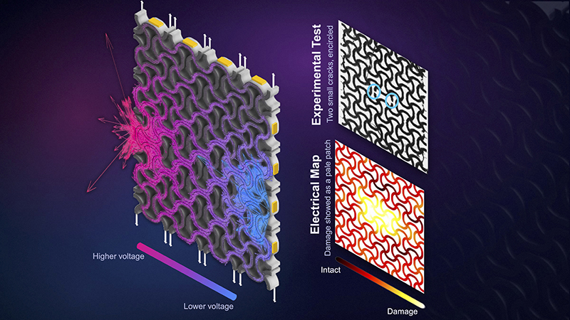 ‘Self-sensing’ 3D-printed materials can sense and track damageImage