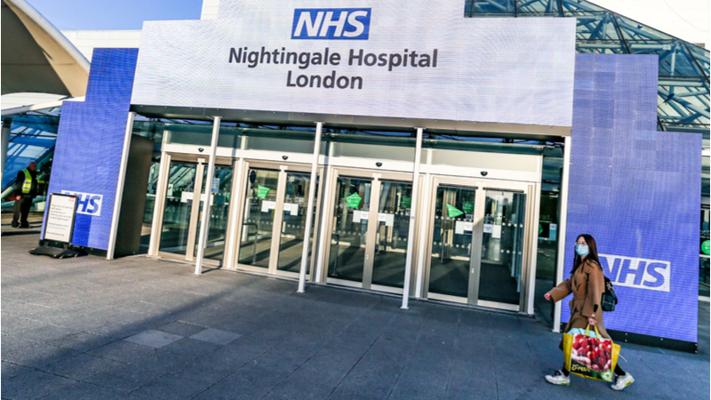The new Nightingale field hospital at the Excel Centre in London (Credit: Shutterstock)
