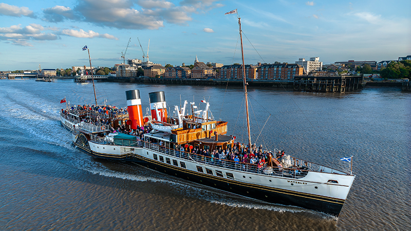 How PS Waverley navigated choppy waters to become world's last seagoing paddle steamer  Image