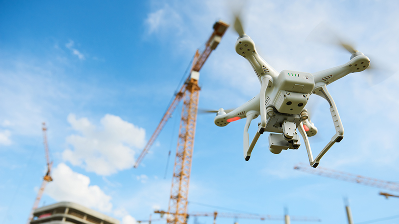 Drones store in construction