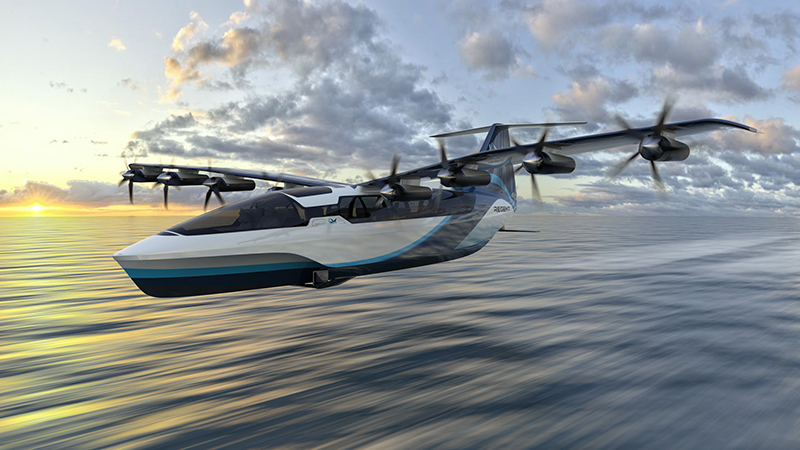 Zero-emission 'seaglider' will use cushion of air to fly just