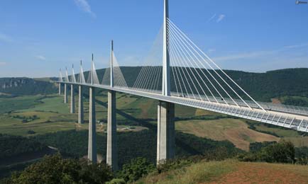 The Milau viaduct